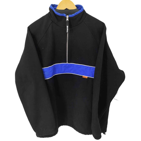 バター BUTTER ラインデザインハーフジップスウェット メンズ import:XL