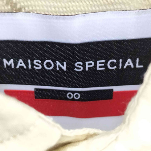 メゾンスペシャル MAISON SPECIAL シアープライムオーバーレギュラーシャツ メンズ 0
