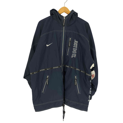ナイキ NIKE 90S PREMIER スウッシュ ロゴ 刺繍 リバーシブル ナイロン フーデッド ジャケット メンズ JPN:M