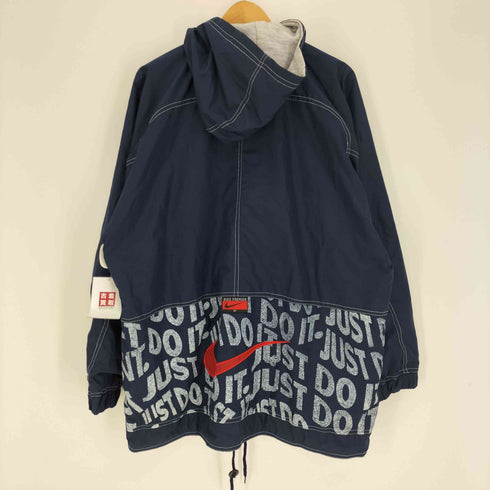 ナイキ NIKE 90S PREMIER スウッシュ ロゴ 刺繍 リバーシブル ナイロン フーデッド ジャケット メンズ JPN:M