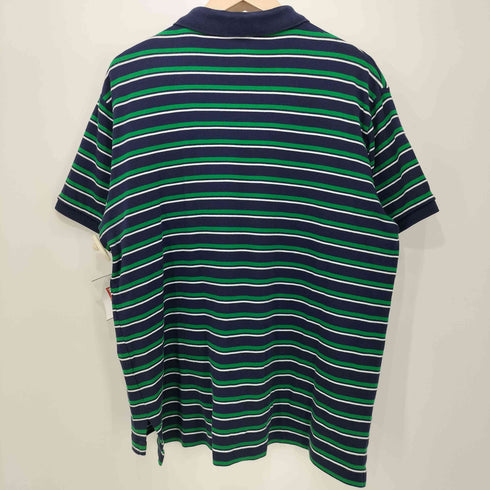 ポロバイラルフローレン Polo by RALPH LAUREN 90S ボーダー柄 ポニー刺繍 ショートスリーブポロシャツ メンズ XXL