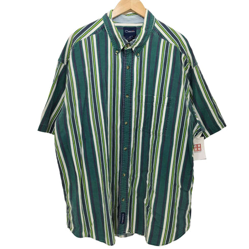 カタリナ Catalina 90S ストライプ柄 ショートスリーブボタンダウンシャツ メンズ 2XL