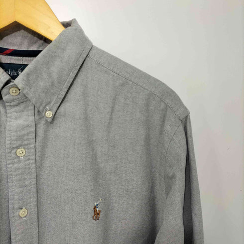 ラルフローレン RALPH LAUREN 90S ポニー刺繍 ロングスリーブ ボタンダウンシャツ メンズ import:L
