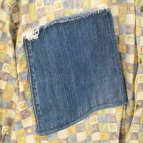 総柄リメイクシャツ メンズ JPN:XL