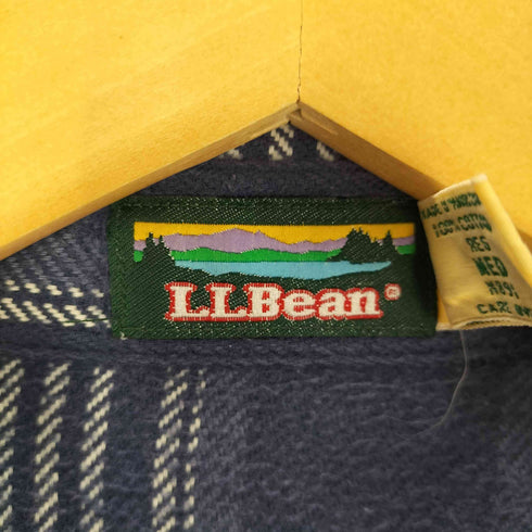 エルエルビーン L.L.Bean 80S-90S 山タグ ヘビーフランネル スキッパーシャツ メンズ JPN:M