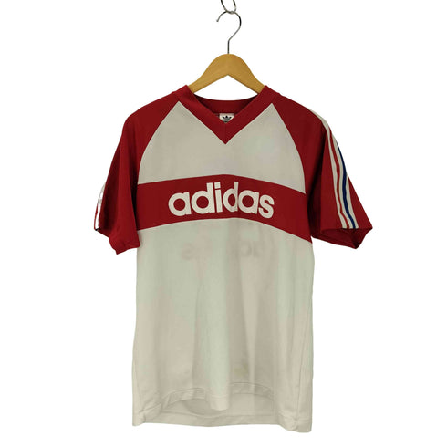 アディダス adidas 90S デサント製 フランスカラー ユニフォーム ゲームシャツ ビッグトレフォイル メンズ