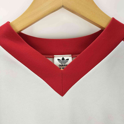 アディダス adidas 90S デサント製 フランスカラー ユニフォーム ゲームシャツ ビッグトレフォイル メンズ