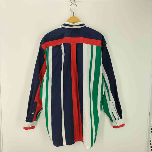 ノーティカ NAUTICA 90S マルチストライプ ボタンダウンシャツ メンズ JPN:L