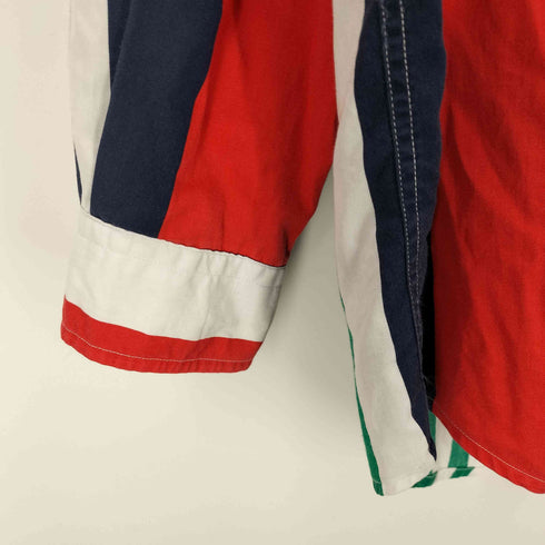 ノーティカ NAUTICA 90S マルチストライプ ボタンダウンシャツ メンズ JPN:L