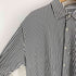 ザラ ZARA ナイロン ポリ ストライプ L/S シャツ メンズ import:L