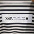 ザラ ZARA ナイロン ポリ ストライプ L/S シャツ メンズ import:L