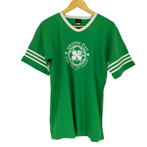 USA製 ©2002 VネックバンドTシャツ メンズ JPN:M