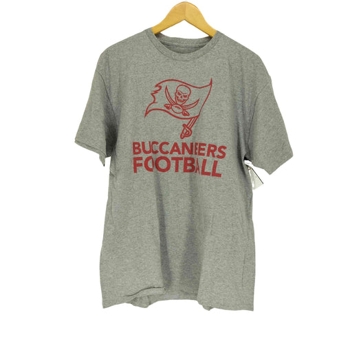 チームアパレル NFL TEAM APPAREL BUCCANEERS FOOTBALL フロントプリントクルーネックTシャツ メンズ JPN:XL