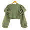 ザラ ZARA パフスリーブ ブラウス レディース import:M