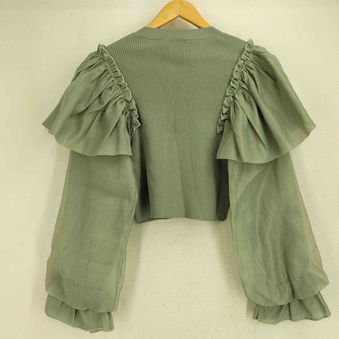 ザラ ZARA パフスリーブ ブラウス レディース import:M