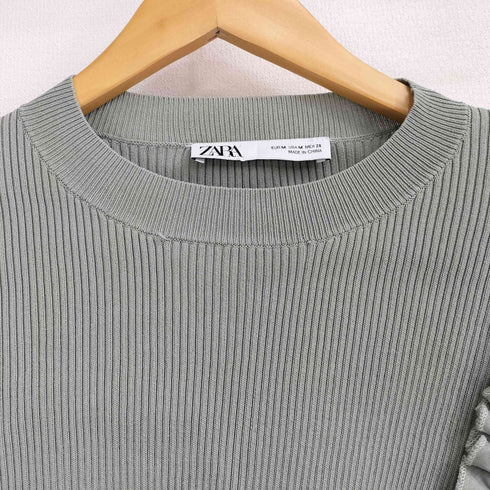 ザラ ZARA パフスリーブ ブラウス レディース import:M