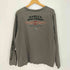 ハーレーダビッドソン HARLEY-DAVIDSON 刺繍ロゴ プリント ロングスリーブTシャツ ロンT メンズ import:L