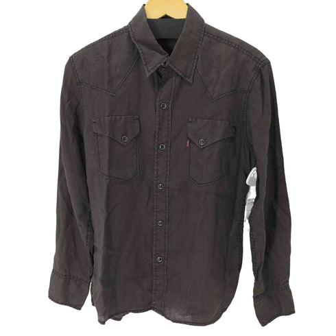 リーバイスプレミアム Levis PReMIUM 00s リネン ウエスタンシャツ 08年製 メンズ import:M