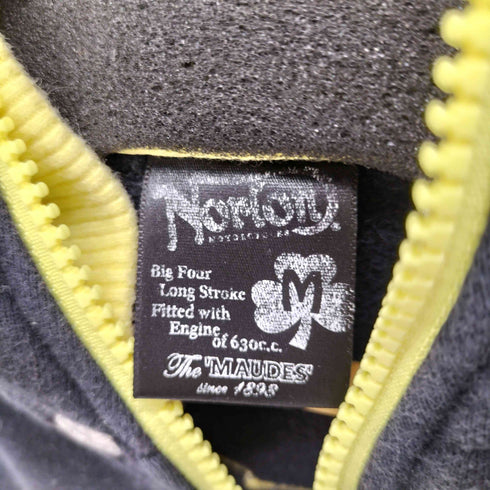 ノートン NORTON y2k ビッグロゴ刺繍 ジップアップパーカー メンズ JPN:M