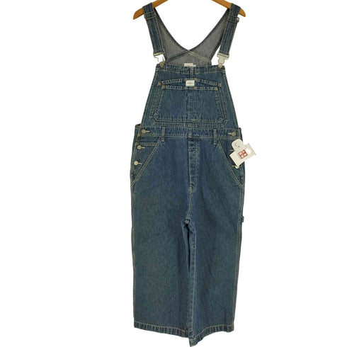 カルバンクラインジーンズ Calvin Klein Jeans 90S ロゴワッペン ロゴボタン バギー デニム オーバーオール レディース M