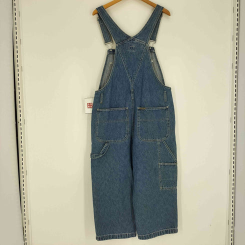 カルバンクラインジーンズ Calvin Klein Jeans 90S ロゴワッペン ロゴボタン バギー デニム オーバーオール レディース M