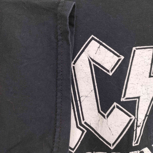BACK IN BLACK 発泡プリントクルーネックバンドTシャツ メンズ JPN:S