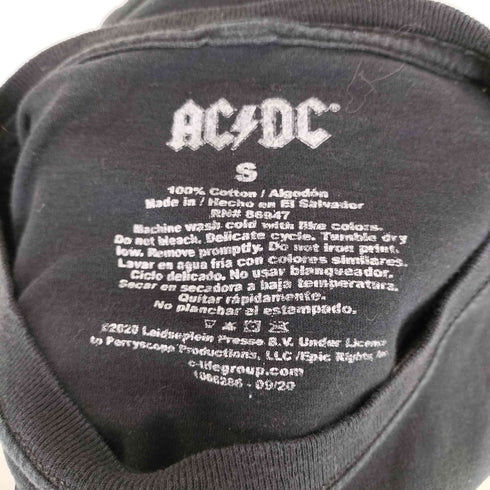 BACK IN BLACK 発泡プリントクルーネックバンドTシャツ メンズ JPN:S