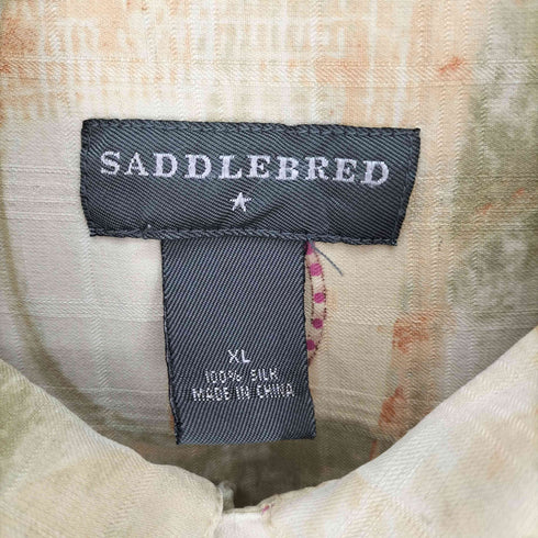 SADDLEBRED オープンカラーシャツ 総柄 メンズ import:XL