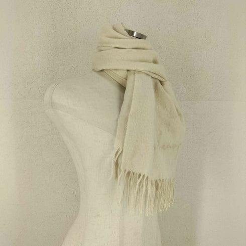 バーバリー BURBERRY CASHMERE 100 ロゴ刺繍マフラー メンズ