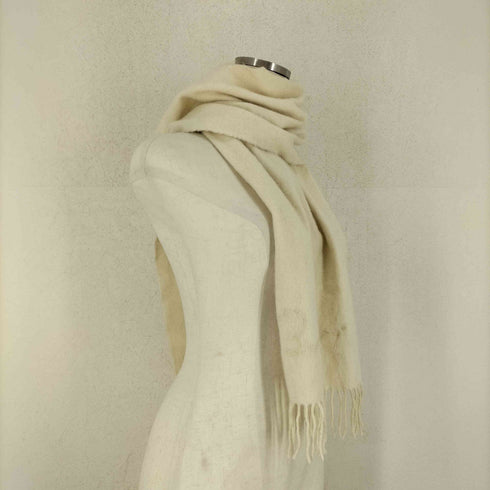 バーバリー BURBERRY CASHMERE 100 ロゴ刺繍マフラー メンズ