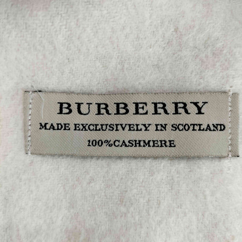 バーバリー BURBERRY CASHMERE 100 ロゴ刺繍マフラー メンズ