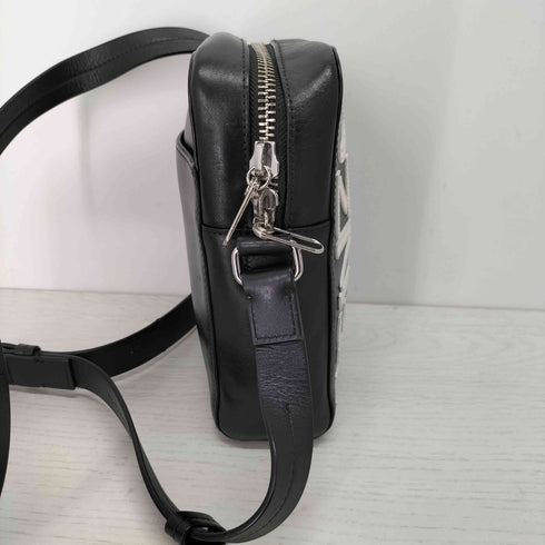 ケンゾーパリス KENZO PARIS ロゴワッペンレザーショルダーバッグ メンズ