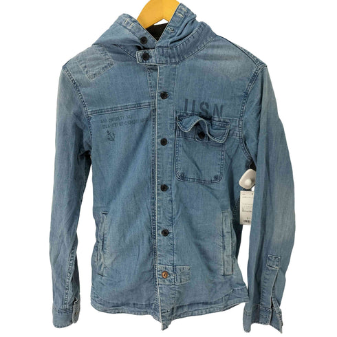アヴィレックス AVIREX TYPE BLUE デニムシャツパーカー メンズ import:M