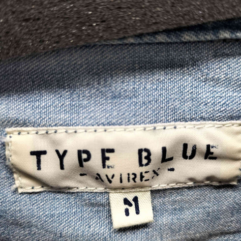 アヴィレックス AVIREX TYPE BLUE デニムシャツパーカー メンズ import:M