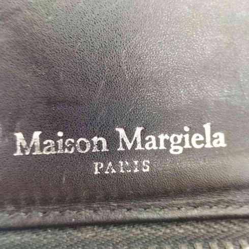 メゾンマルジェラ Maison Margiela グレインレザー ラウンドジップウォレット 二つ折り財布 メンズ
