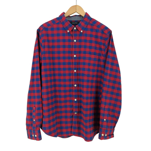 ノーティカ NAUTICA チェック BDシャツ CLASSIC FIT/STRETCH メンズ import:L