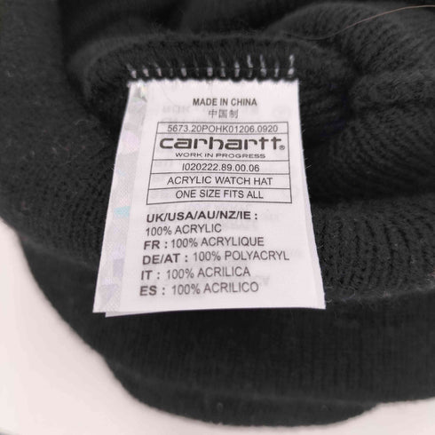カーハートワークインプログレス Carhartt WIP 2G acrylic watch hat メンズ