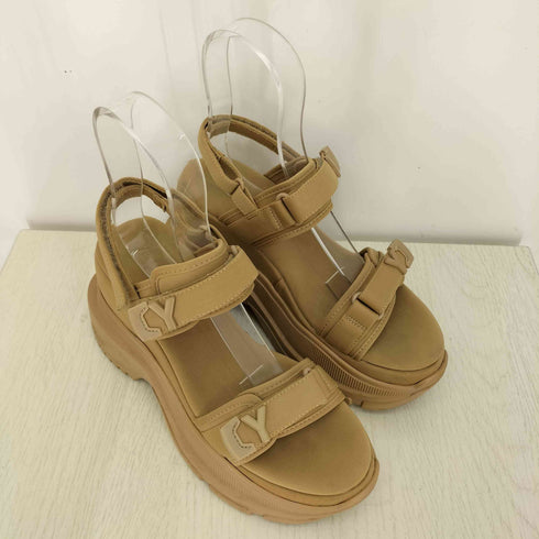 イエロー YELLO CREMA SINGLE SNEAKER SANDALS レディース L