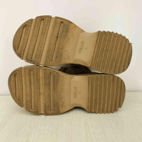 イエロー YELLO CREMA SINGLE SNEAKER SANDALS レディース L