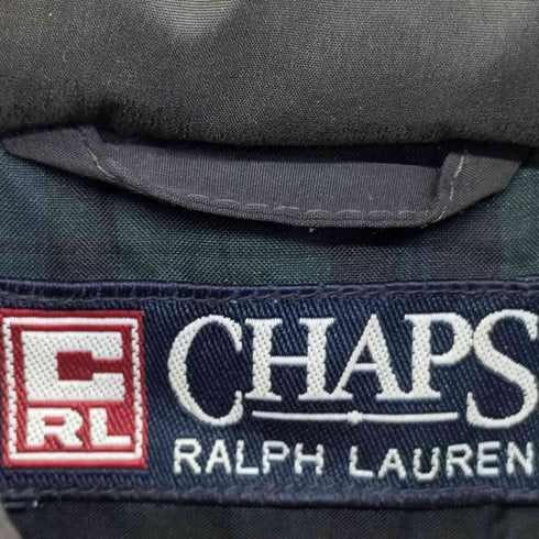 チャップスラルフローレン CHAPS RALPH LAUREN 裏地チェック フーデッドダウンジャケット メンズ JPN:L