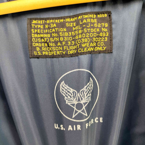 バズリクソンズ BUZZ RICKSONS N-3B U.S AIR FORCE プリント フライトジャケット メンズ JPN:L