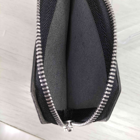 ニール NL Thin エンボスロゴ ラウンドジップレザーコインケース メンズ