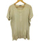 ZWEIFÄDIG BAUMWOLLE EURO VINTAGE ドイツ フェイクヘンリーネック ボロ パッチワーク加工 クルーネック S/S Tシャツ メンズ 7