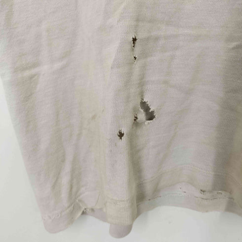 ZWEIFÄDIG BAUMWOLLE EURO VINTAGE ドイツ フェイクヘンリーネック ボロ パッチワーク加工 クルーネック S/S Tシャツ メンズ 7