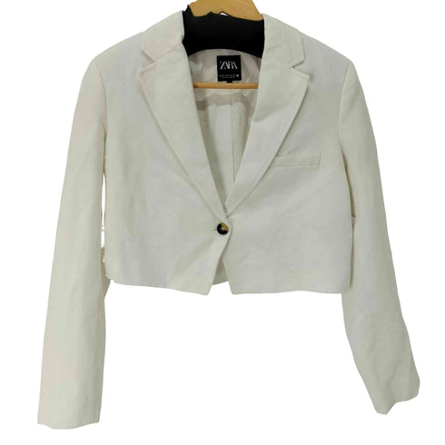 ザラ ZARA ショート丈テーラードジャケット レディース import:XS