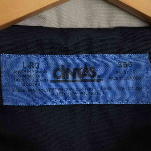 シンタス CINTAS 企業ロゴ刺繍 裏地キルティング ジップアップ ワークジャケット メンズ import:L