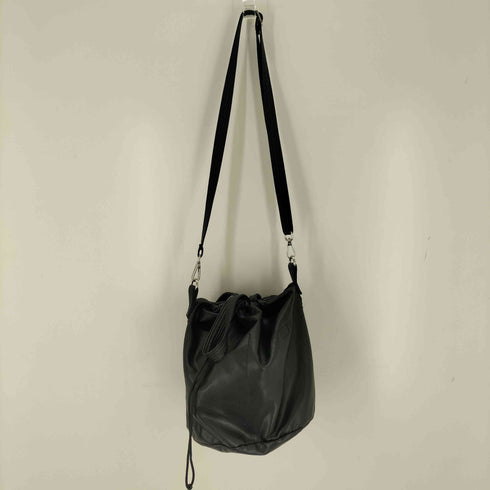 メゾンスペシャル MAISON SPECIAL Vegan Leather Effect Shoulder Drawstring Bag メンズ