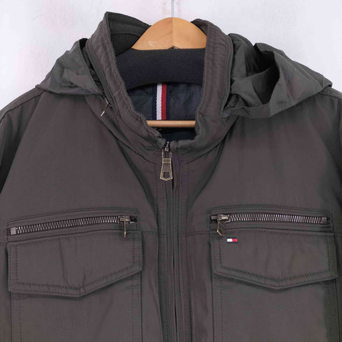 トミーヒルフィガー TOMMY HILFIGER ナイロンフーデッドジャケット メンズ JPN:XL
