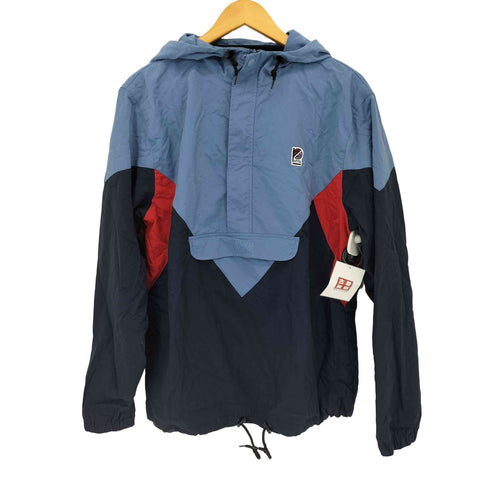 ステューシー Stussy トリコカラー ナイロンアノラックパーカー メンズ import:L