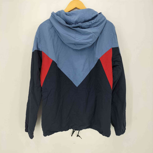 ステューシー Stussy トリコカラー ナイロンアノラックパーカー メンズ import:L
